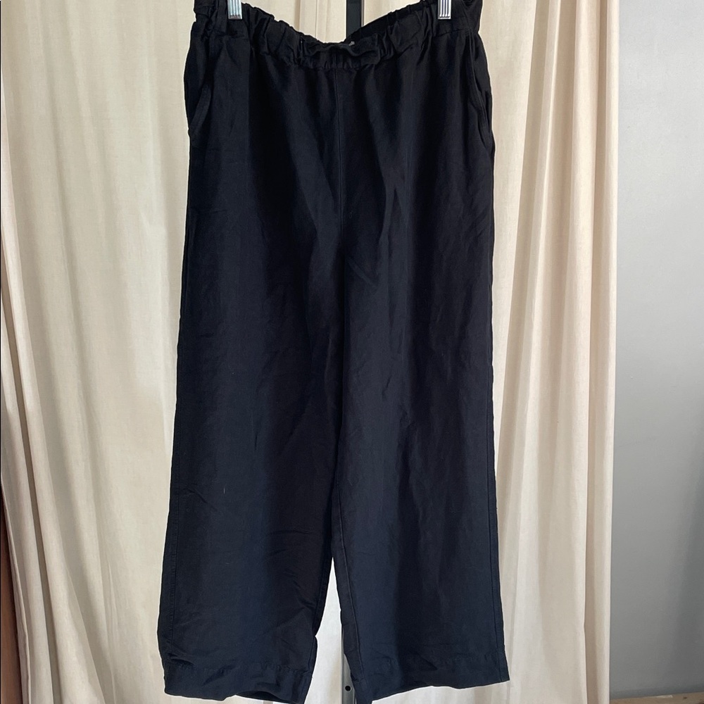 Madewell Wide Leg Pants in Black